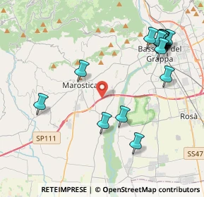 Mappa Via Cà Boina, 36063 Marostica VI, Italia (4.80294)