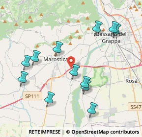 Mappa Via Cà Boina, 36063 Marostica VI, Italia (4.23083)