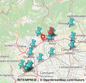 Mappa Via Cà Boina, 36063 Marostica VI, Italia (16.679)