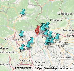 Mappa Via Cà Boina, 36063 Marostica VI, Italia (10.81053)