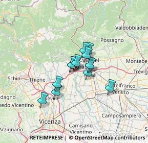 Mappa Via Cà Boina, 36063 Marostica VI, Italia (8.09615)