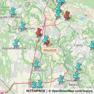 Mappa Via I Maggio, 22073 Fino Mornasco CO, Italia (6.203)