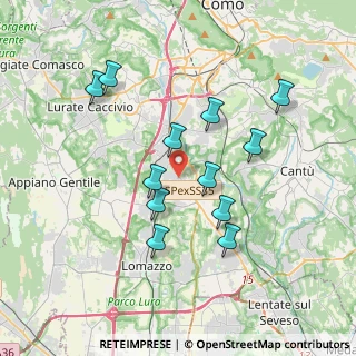 Mappa Via I Maggio, 22073 Fino Mornasco CO, Italia (3.3975)
