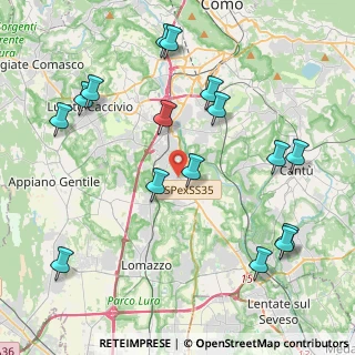 Mappa Via I Maggio, 22073 Fino Mornasco CO, Italia (4.77438)
