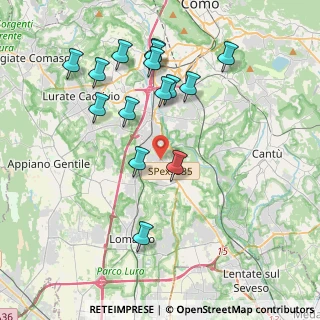 Mappa Via I Maggio, 22073 Fino Mornasco CO, Italia (4.02067)