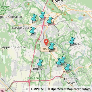 Mappa Via I Maggio, 22073 Fino Mornasco CO, Italia (4.00833)