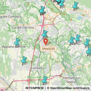 Mappa Via I Maggio, 22073 Fino Mornasco CO, Italia (6.942)