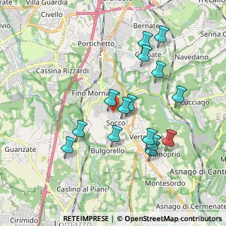 Mappa Via I Maggio, 22073 Fino Mornasco CO, Italia (1.82)