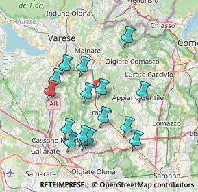 Mappa Via Alessandro Manzoni, 21040 Venegono Inferiore VA, Italia (6.99625)