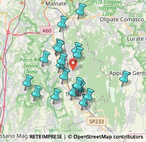Mappa Via Alessandro Manzoni, 21040 Venegono Inferiore VA, Italia (3.203)