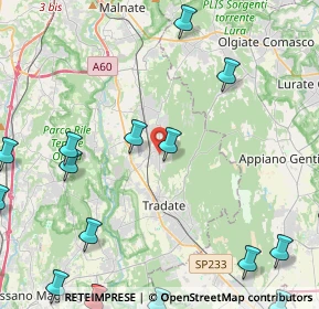 Mappa Via Alessandro Manzoni, 21040 Venegono Inferiore VA, Italia (6.9715)