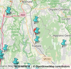 Mappa Via Alessandro Manzoni, 21040 Venegono Inferiore VA, Italia (7.30778)