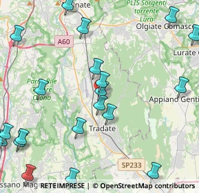 Mappa Via Alessandro Manzoni, 21040 Venegono Inferiore VA, Italia (5.6115)