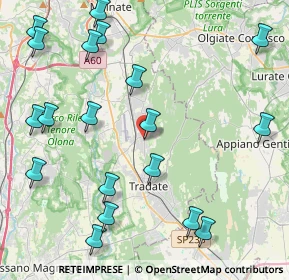 Mappa Via Alessandro Manzoni, 21040 Venegono Inferiore VA, Italia (5.29684)
