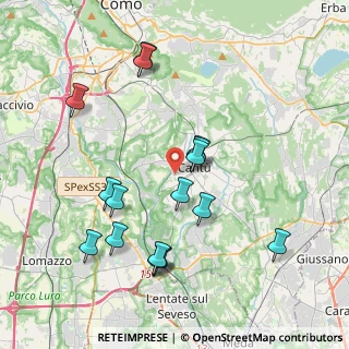 Mappa Via Pacinotti, 22063 Cantù CO, Italia (3.99875)