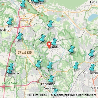 Mappa Via Pacinotti, 22063 Cantù CO, Italia (6.262)