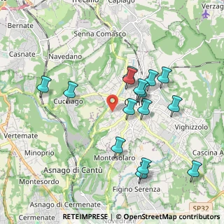 Mappa Via Pacinotti, 22063 Cantù CO, Italia (1.86333)