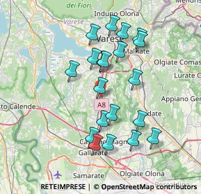Mappa Via Monte Rosa, 21041 Albizzate VA, Italia (6.8715)