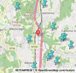 Mappa Via Monte Rosa, 21041 Albizzate VA, Italia (1.35364)