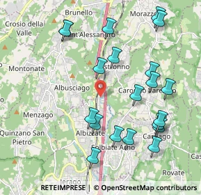 Mappa Via Monte Rosa, 21041 Albizzate VA, Italia (2.1995)
