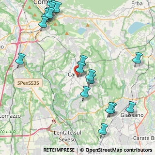 Mappa 22063 Cantù CO, Italia (5.5205)