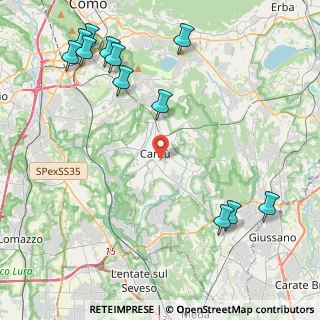 Mappa 22063 Cantù CO, Italia (5.55167)