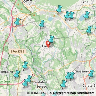 Mappa 22063 Cantù CO, Italia (7.1635)