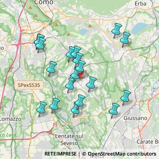Mappa 22063 Cantù CO, Italia (3.71684)