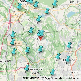 Mappa 22063 Cantù CO, Italia (5.5515)