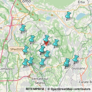 Mappa 22063 Cantù CO, Italia (3.92333)