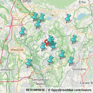 Mappa 22063 Cantù CO, Italia (3.59286)