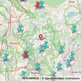 Mappa 22063 Cantù CO, Italia (6.892)
