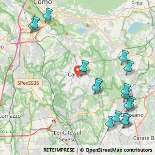 Mappa 22063 Cantù CO, Italia (5.65563)