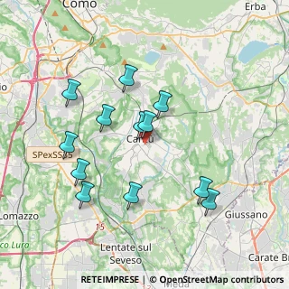 Mappa 22063 Cantù CO, Italia (3.59333)