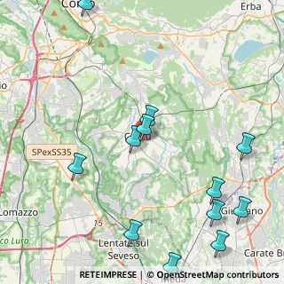 Mappa 22063 Cantù CO, Italia (5.93143)