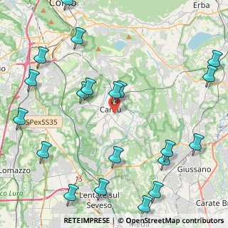 Mappa 22063 Cantù CO, Italia (5.728)