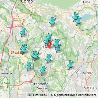 Mappa 22063 Cantù CO, Italia (3.7725)