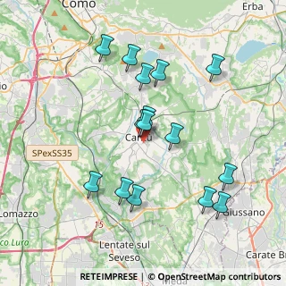 Mappa 22063 Cantù CO, Italia (3.65933)