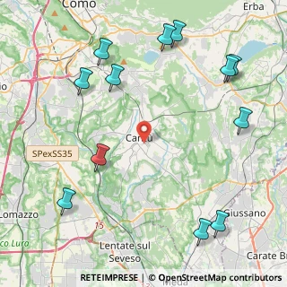 Mappa 22063 Cantù CO, Italia (5.56333)