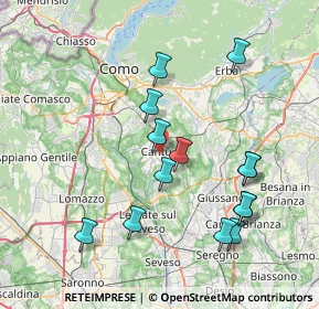 Mappa 22063 Cantù CO, Italia (7.76714)