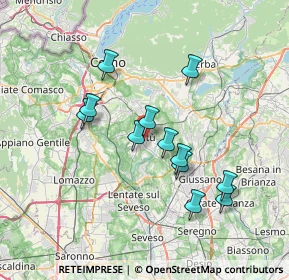 Mappa 22063 Cantù CO, Italia (6.30667)