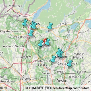 Mappa 22063 Cantù CO, Italia (6.75455)