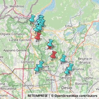 Mappa 22063 Cantù CO, Italia (7.84353)