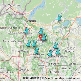 Mappa 22063 Cantù CO, Italia (5.86273)