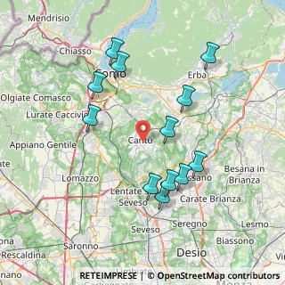 Mappa 22063 Cantù CO, Italia (7.49583)