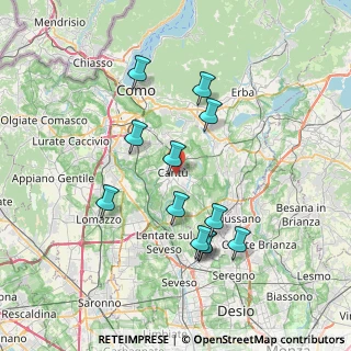 Mappa 22063 Cantù CO, Italia (6.94667)