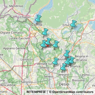 Mappa 22063 Cantù CO, Italia (6.74818)