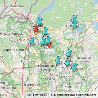 Mappa 22063 Cantù CO, Italia (7.26417)