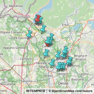 Mappa 22063 Cantù CO, Italia (7.073)