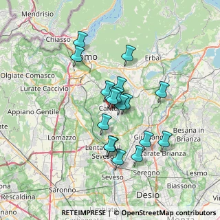 Mappa 22063 Cantù CO, Italia (5.46944)
